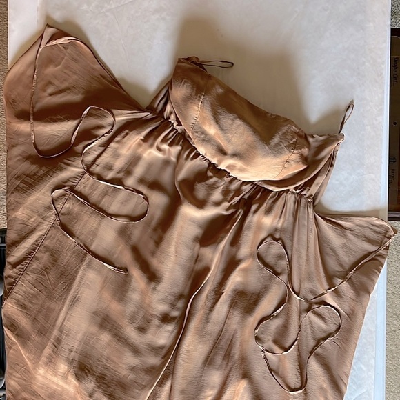 Manila Grace - Silk Blend Strapless Wrap Dress - IT 46 / US 6-8 - Made in Italy - Picture 8 of 8